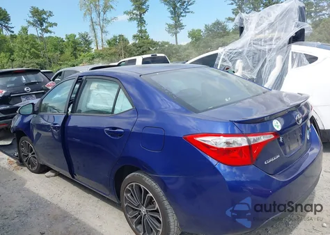 2015 Toyota Corolla S Plus from USA, damaged, VIN 2T1BURHE4FC462111